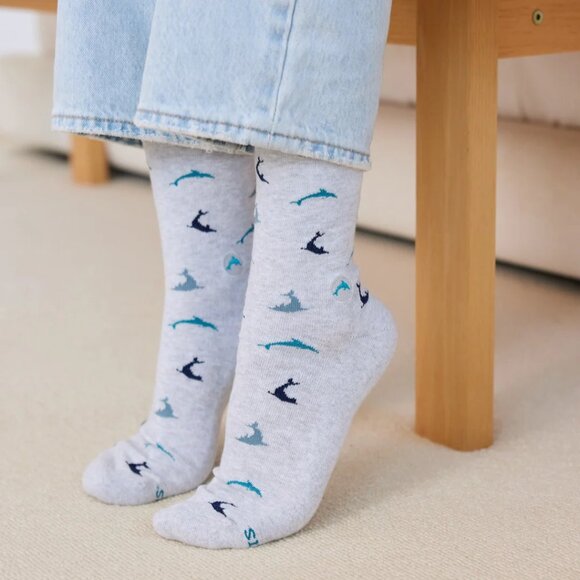 NEW Conscious Step Socks That Protect Dolphins M Organic Cotton Fair Tra… - Picture 2 of 7